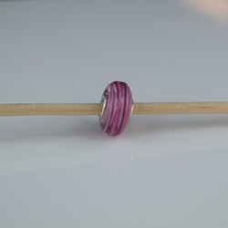 Perle compatible en verre fait main au chalumeau p86 - Bijoux BLUE  MOON