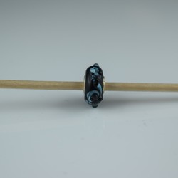 Perle compatible en verre fait main au chalumeau p113 - Bijoux BLUE  MOON