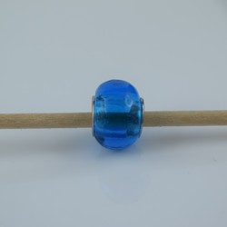 Perle compatible en verre fait main au chalumeau p26 - Bijoux BLUE  MOON