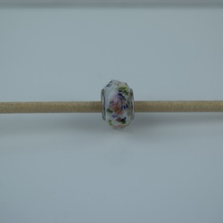 Perle compatible en verre fait main au chalumeau p68 - Bijoux BLUE  MOON