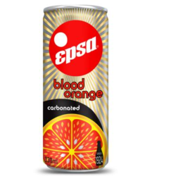 Soda  l'orange sanguine gazeuse en canette EPSA de 330 ml - Le Prestige Crtois