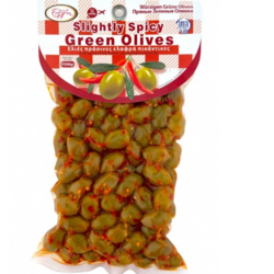 Olives vertes grecques aux piments 500g - Le Prestige Crtois