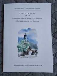 Brochure Paroisse Ste Anne et CDC Hauts du Perche - Aquarelles et dessins du Patrimoine - Florence Motte