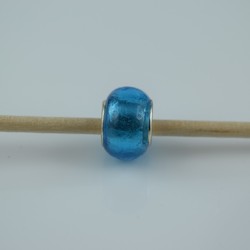 Perle compatible en verre fait main au chalumeau p27 - Bijoux BLUE  MOON