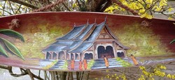 barque coco peinte - L'atelier de campagne Dcor-inne