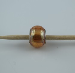 Perle compatible en verre fait main au chalumeau p39 - Bijoux BLUE  MOON