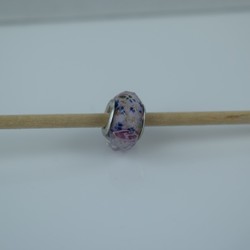 Perle compatible en verre fait main au chalumeau p69 - Bijoux BLUE  MOON