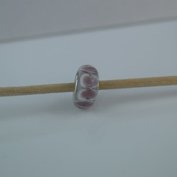Perle compatible en verre fait main au chalumeau p75 - Bijoux BLUE  MOON