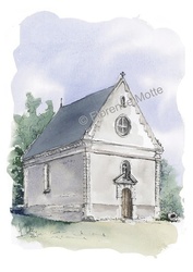 Chapelle prive - Aquarelles et dessins du Patrimoine - Florence Motte