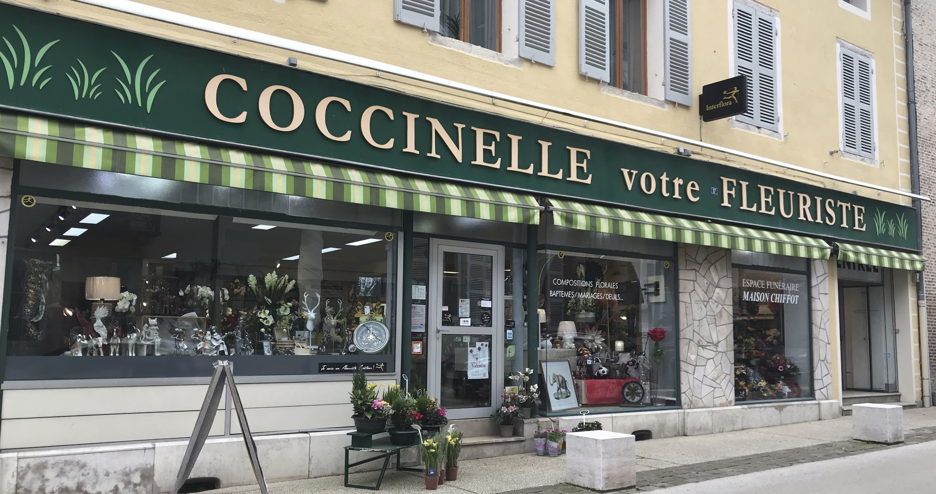 Boutique COCCINELLE FLEURS - artisan fleuriste - Seurre