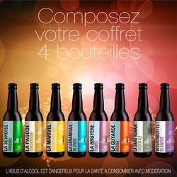 La box 4 bouteilles + 1 Ecocup - MICROBRASSERIE RIVE DROITE RIVE GAUCHE