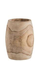 Cache Pot en bois naturel - Intrieur-Privs