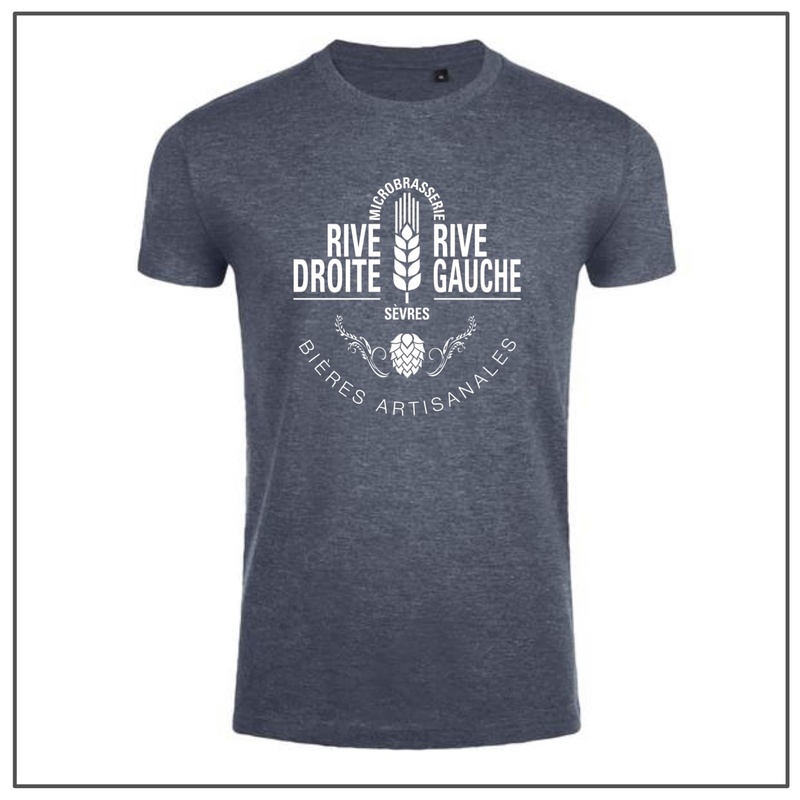 T-shirt Rive Droite Rive Gauche &quot;CLASSIC&quot; (S, M, L, XL) - T-shirt - MICROBRASSERIE RIVE DROITE RIVE GAUCHE - Voir en grand