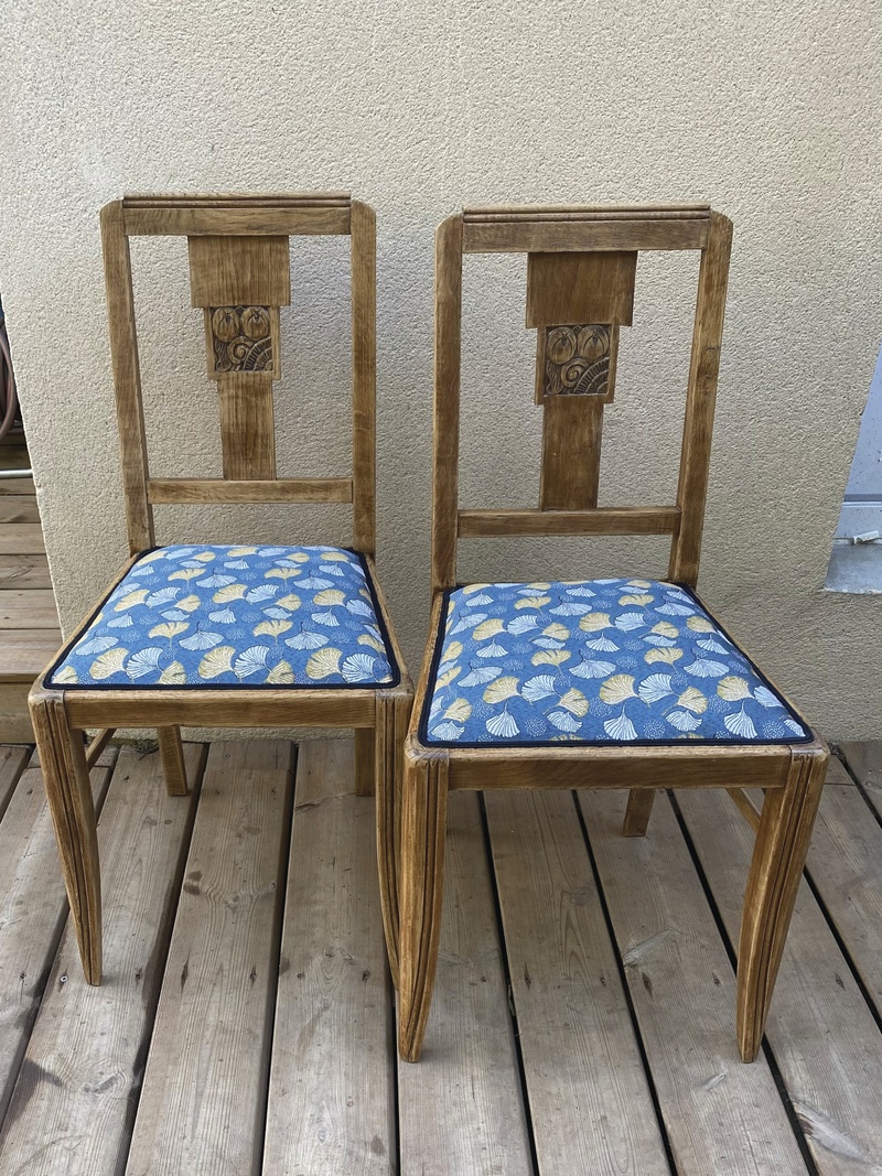 Paire de chaises Art déco - tapisserie - ORNAMI DOMI - Voir en grand