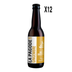 La Pagode  GINGEMBRE 33cl 12x33cl - MICROBRASSERIE RIVE DROITE RIVE GAUCHE