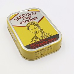 Sardines  l'huile d'arachide 115g - HO CHAMPS DE RE