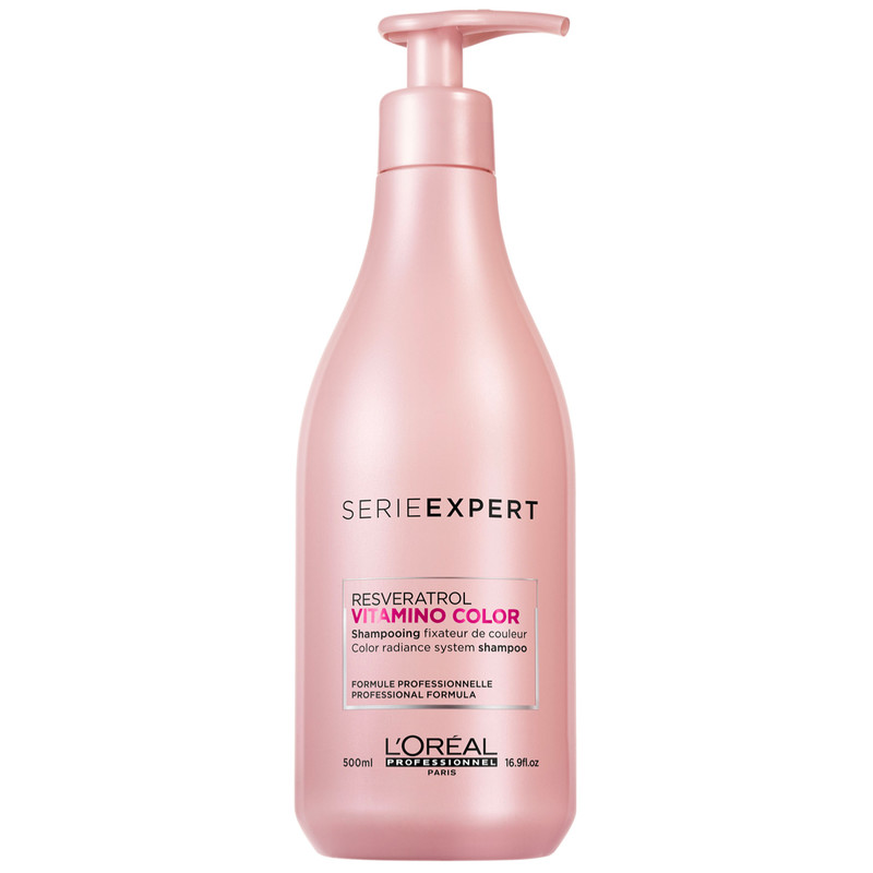 SHAMPOOING VITAMINO COLOR 500ML - L'OREAL SERIE EXPERT - SOLEANE COIFFURE - Voir en grand