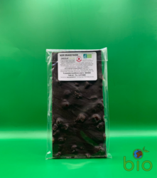 Tablette de chocolat noir orange raisin - Seine et Marne - O BIO