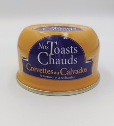 Nos toasts chauds Crevettes au Calvados 105g - HO CHAMPS DE RE