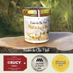 Miel en Pot de Sucy en Brie 2023 - Grand - Rucher du Clos Pacot - Miel Pollen et produits de la ruche de Sucy en Brie - Val de Marne 94